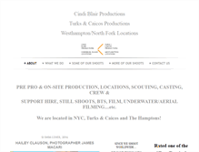 Tablet Screenshot of cindiblairproductions.com